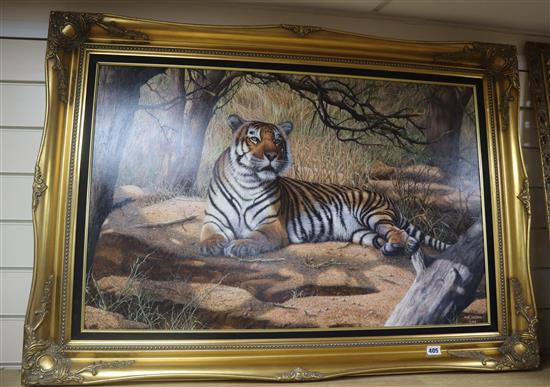 Mark Whittaker (b.1964) Hunters Day Off, signed and dated 2004, inscribed verso, 55.5 x 86cm